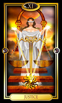 Picture of Justice from Easy Tarot