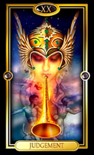 Picture of Judgement card from Easy Tarot