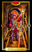 Picture of Seven of Wands from Easy Tarot