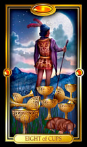 Picture of Eight of Cups from Easy Tarot kit