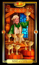 Picture of Nine of Cups from Easy Tarot