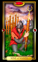 Picture of Nine of Wands from Easy Tarot