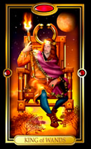 Picture of King of Wands from Easy Tarot