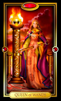 Picture of Queen of Wands from Easy Tarot